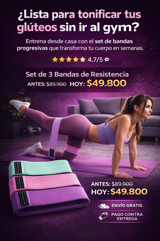 Set De Bandas en tela Resistentes y Elasticas