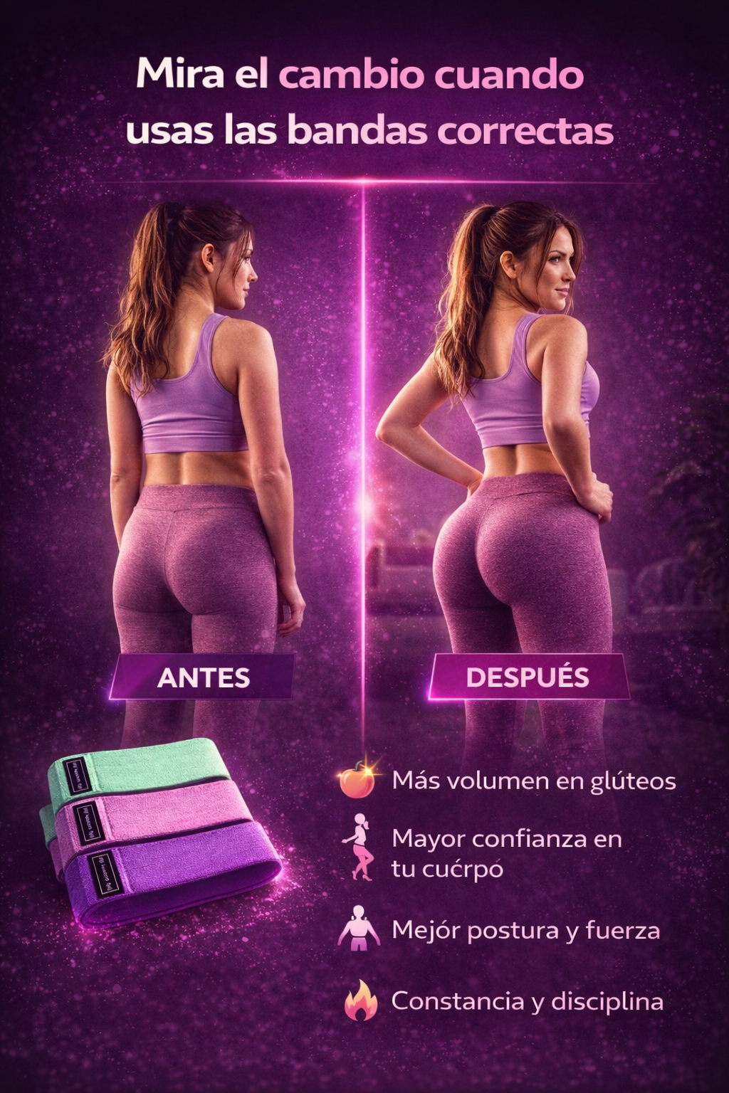 Set De Bandas en tela Resistentes y Elasticas
