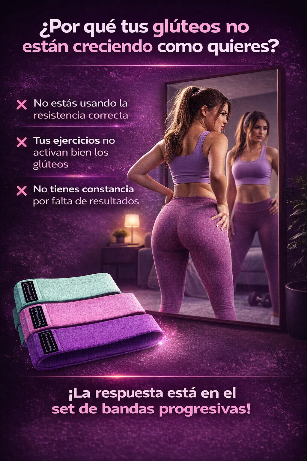 Set De Bandas en tela Resistentes y Elasticas